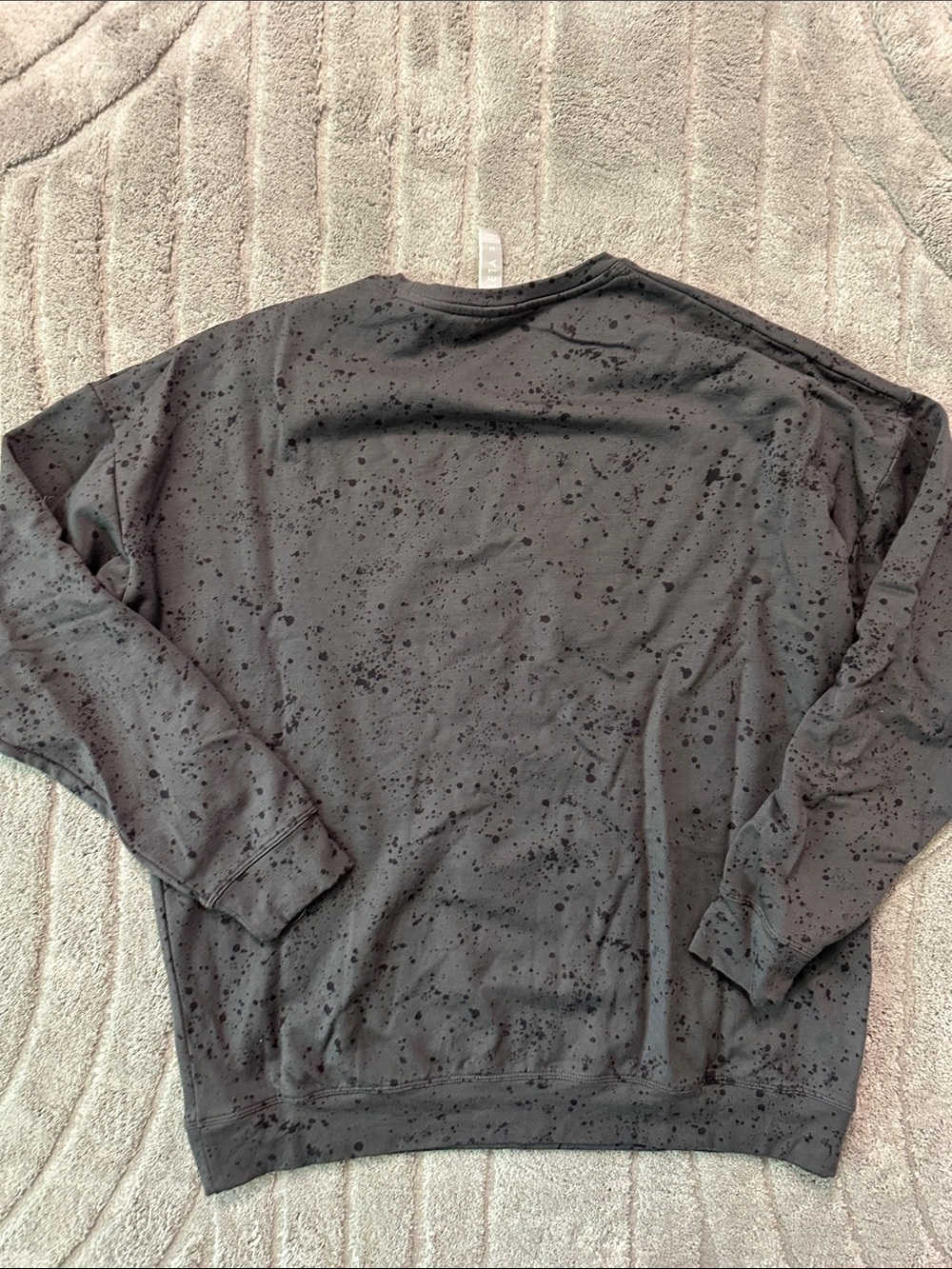 Athleta Women’s -Charcoal Black Speckled Crewneck Sweater - Picture 5 of 7